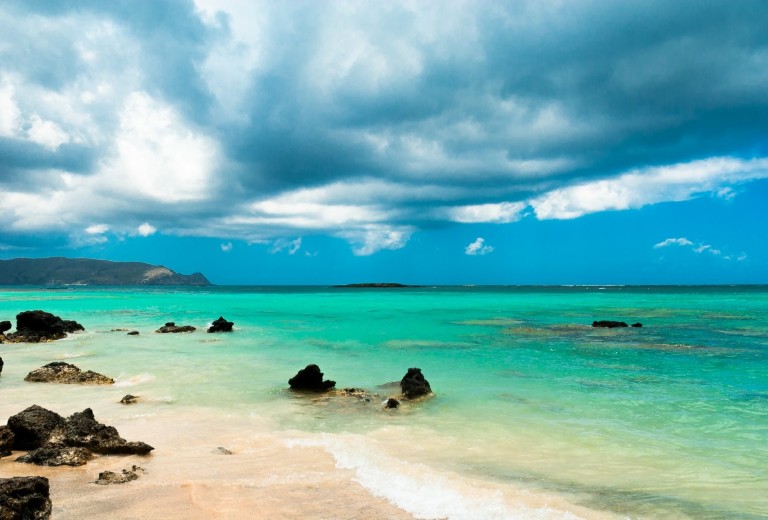 The Elafonissi beach in Crete
