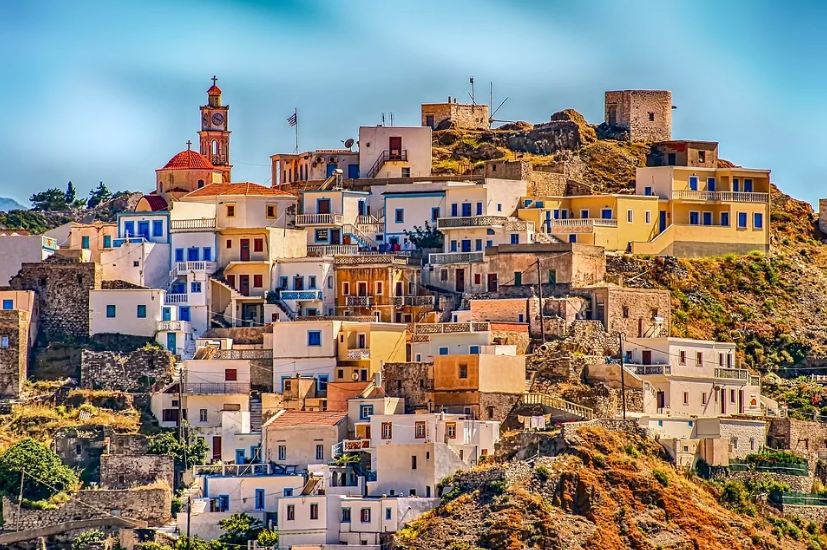 greece-village-karpathos-hill