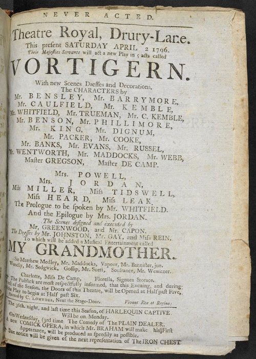 Vortigern and Rowena