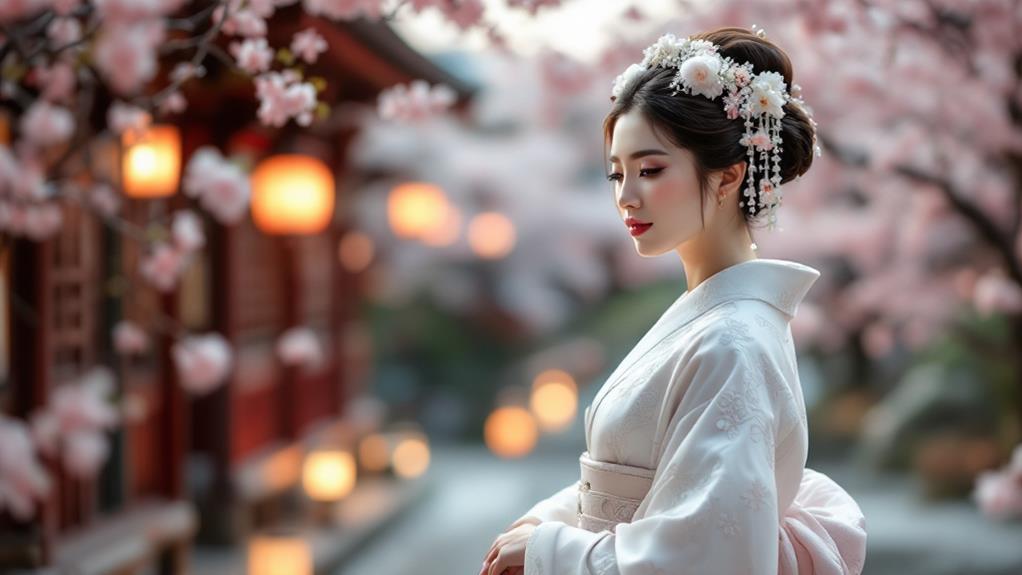 traditional white attire style