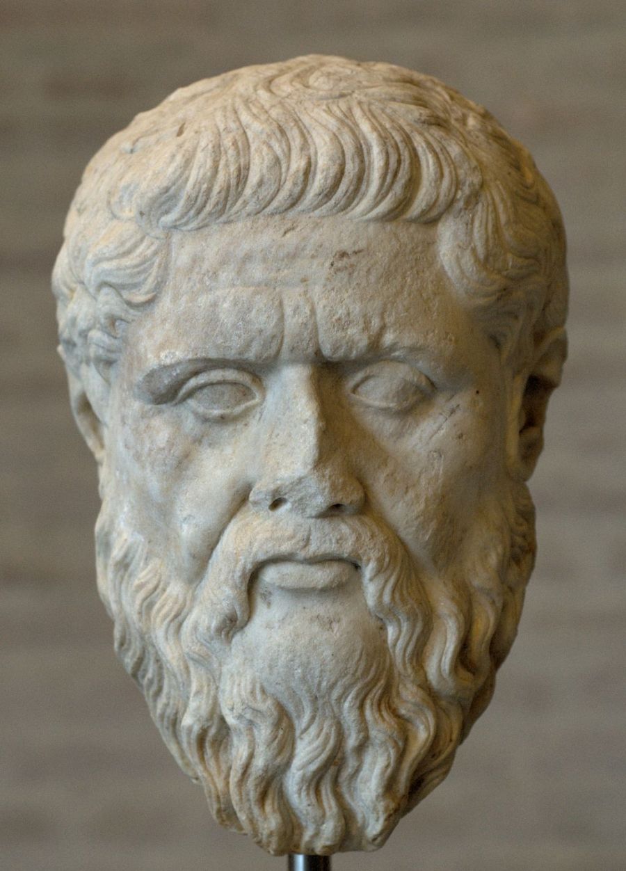 A sculpture of the philosopher, Plato