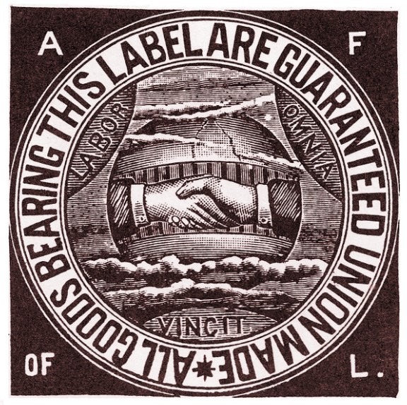 The label of The American Federation of Labor