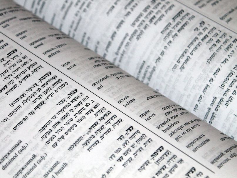 A Hebrew dictionary
