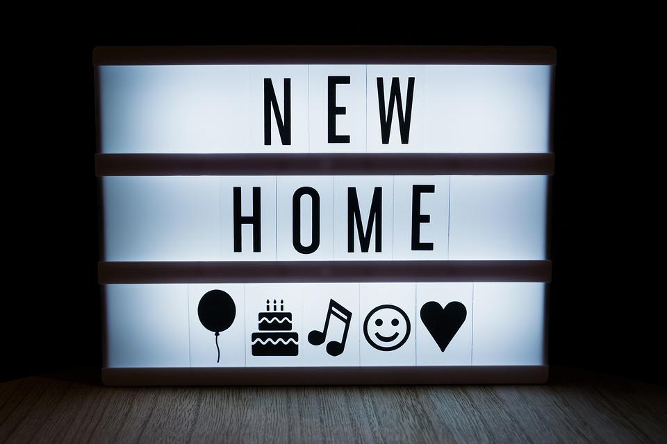 new home sign