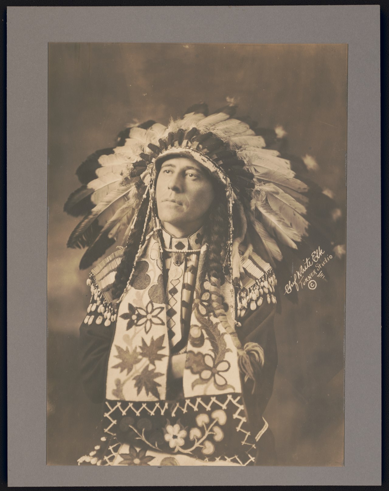 Chief White Elk by Turner Studio - Feb 11, 1921