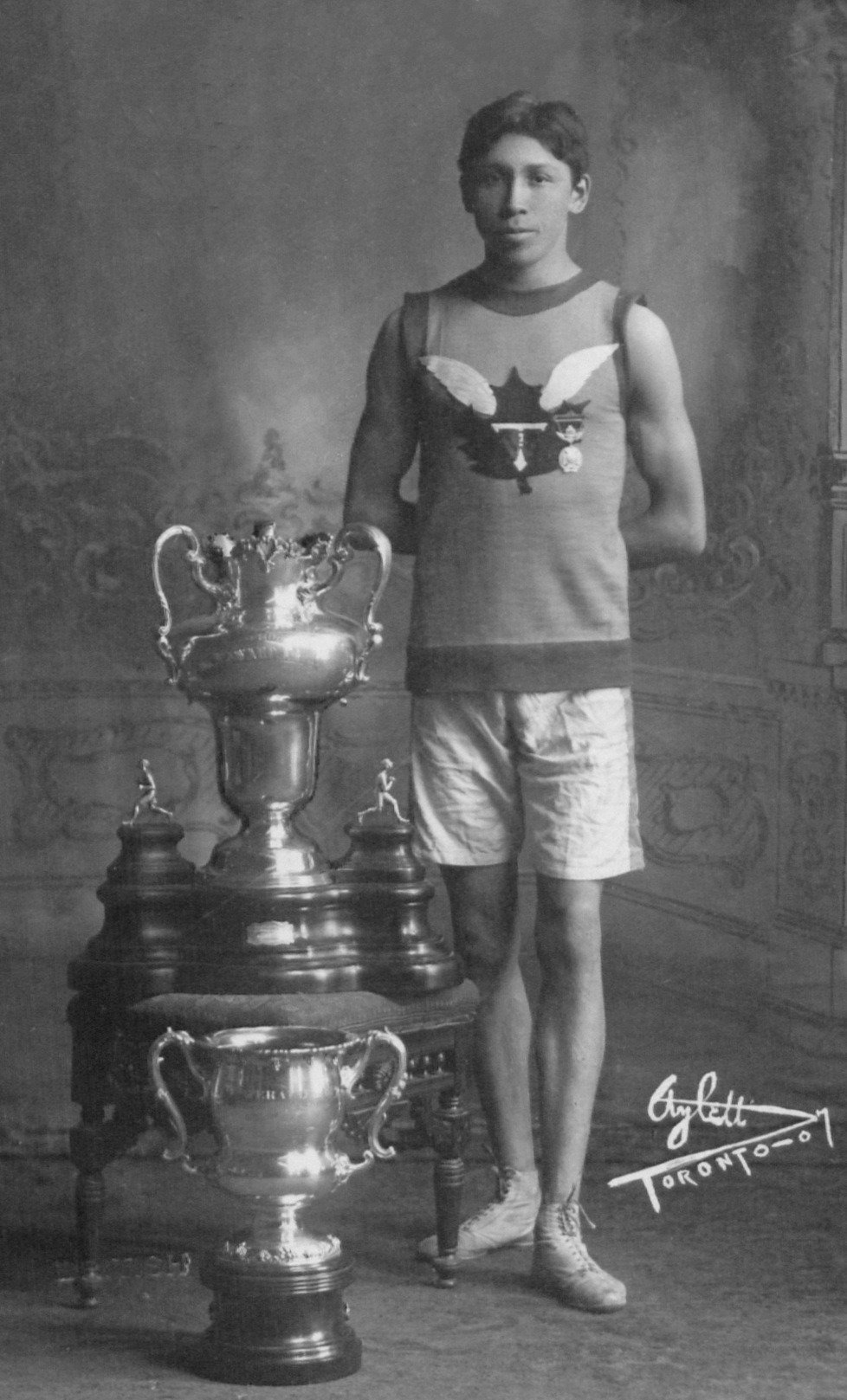 T. Longboat, the Canadian runner